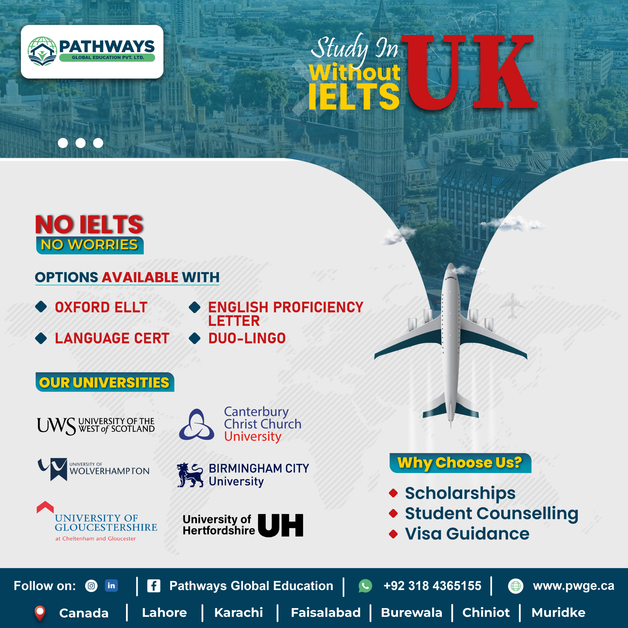 UK UNIVERSITY FOR INTERNATIONAL STUDENTS WITHOUT IELTS visual data 8